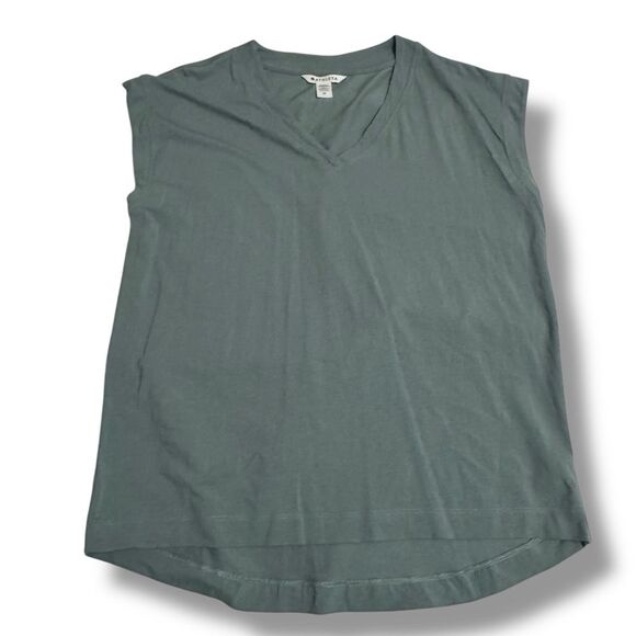 Athleta Tee Size Medium Gray High Low Hem - Picture 1 of 4